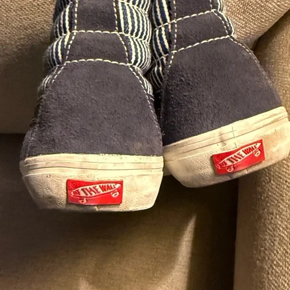 Vans Blue reissue Parisian night sk8-hi High-Top Sneakers Vault, Rare, size 12 - Picture 12 of 12